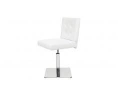 Chaise design pivotante en simili cuir - Ziby