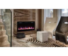 Cheminée électrique encastrable 128 cm - Kamin Black NICE 50