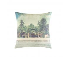 Coussin imprim&eacute; paysage tropical 45x45