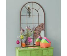 Miroir arcade en m&eacute;tal H 110 cm