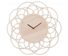 Horloge en rotin