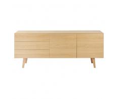 Buffet enfilade 2 portes 3 tiroirs Norman