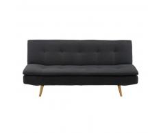 Banquette convertible 2/3 places gris anthracite Dakota