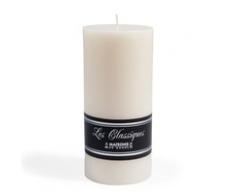 Bougie cylindrique blanche H 15 cm