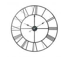 Horloge en m&eacute;tal noir