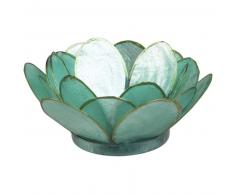 Statuette lotus vert D5