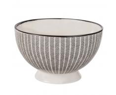 Bol en grès motifs noirs