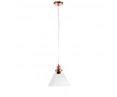 Suspension en verre et métal cuivré