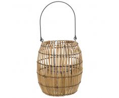 Lanterne en bambou et verre