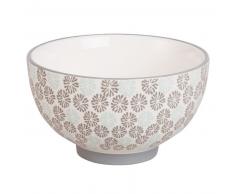 Bol en fa&iuml;ence &eacute;crue &agrave; motifs