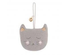 Coussin de porte chat avec clochette