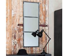 Miroir en m&eacute;tal effet rouille H 120 cm CARGO