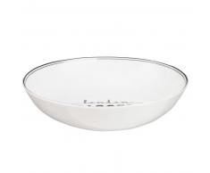 Assiette creuse en porcelaine blanche