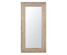 Miroir sculpt&eacute; blanchi 91x183