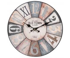 Horloge en bois D 34 cm COSY
