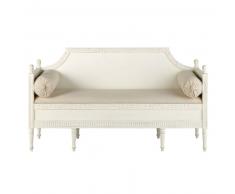 Banquette 2/3 places en coton ivoire Anastasia
