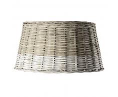 Suspension tress&eacute;e en osier blanchi D 68 cm FOUESNANT