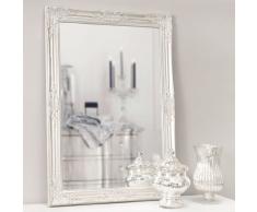 Miroir en pin et paulownia argent&eacute; H 104 cm ENZO