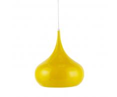Suspension en m&eacute;tal jaune D 42 cm NOVA