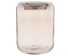 Vase en verre fum&eacute; H16