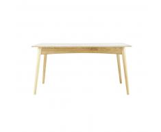 Table à manger extensible blanche 6 à 10 personnes L150/220 Boop