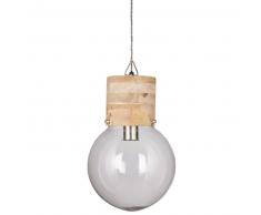 Suspension en manguier et verre D.25cm OREGON