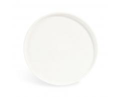 Assiette &agrave; dessert en fa&iuml;ence ivoire D 21 cm HELSINKI
