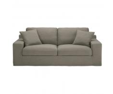 Canap&eacute;-lit 3 places gris clair Stuart