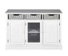 Buffet en paulownia blanc Garrigue