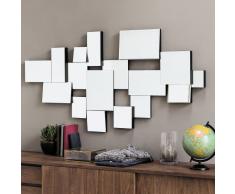 Miroir biseaut&eacute; noir H140