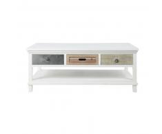 Table basse blanche Ouessant
