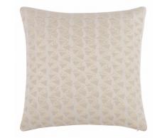 Housse de coussin en coton gris &agrave; motifs 40x40
