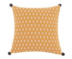 Housse de coussin en coton jacquard 40x40