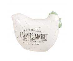 Statuette poule en dolomite H15