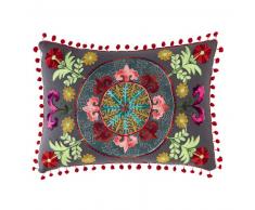 Coussin en coton multicolore 30 x 50 cm HIASCIO