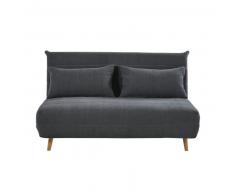 Banquette convertible 2 places gris anthracite Nio