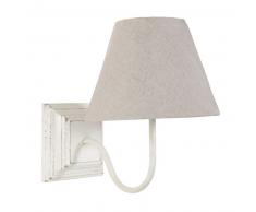 Applique en bois blanc H 29 cm HORTENSE