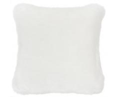 Coussin fausse fourrure blanc 45 x 45 cm SNOWDOWN