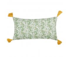 Housse de coussin en coton motif floral 30x50