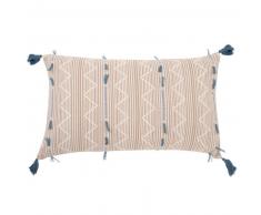 Housse de coussin en coton motifs graphiques 30x50