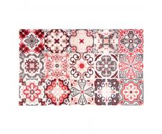 Tapis en vinyle motifs carreaux de ciment 50x80
