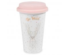 Mug de voyage en porcelaine BE WILD