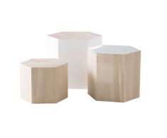 Tables gigognes en paulownia Spring