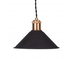 Suspension en m&eacute;tal noir et dor&eacute;