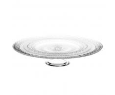 Plat à tarte sur pied en verre