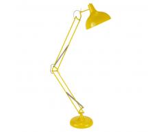 Lampadaire orientable en métal jaune H 180 cm DISCO