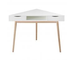 Bureau d'angle vintage blanc Artic