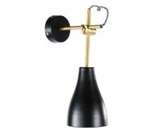 Applique orientable en métal noir et doré