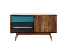 Buffet vintage en manguier bleu Janeiro