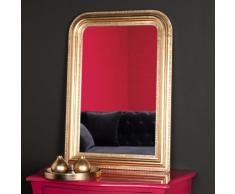 Miroir dor&eacute; en paulownia 95x65